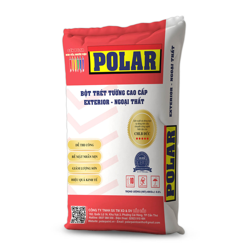 BỘT BẢ NGOẠI THẤT POLAR RED