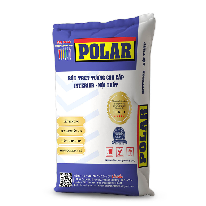 BỘT BẢ NỘI THẤT POLAR BLUE