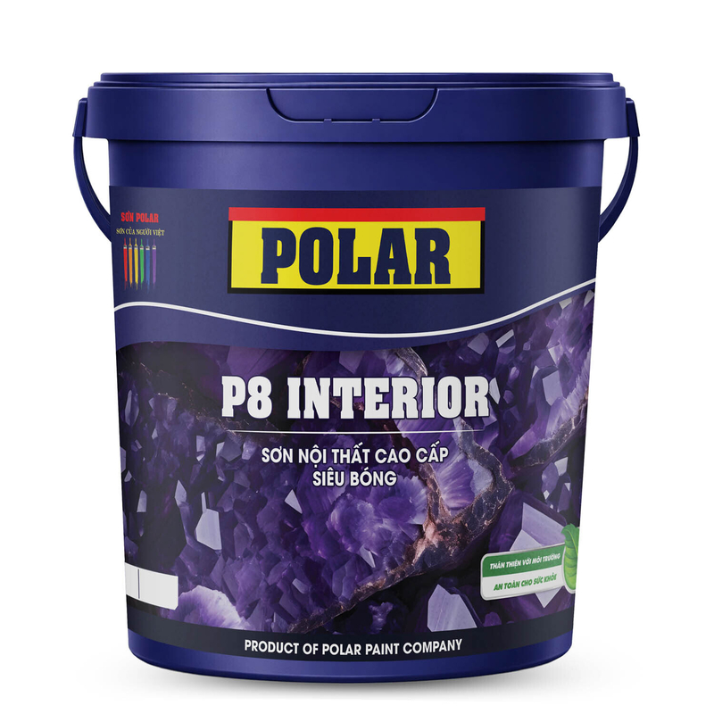 SƠN NỘI THẤT CAO CẤP POLAR P8 SATIN PLUS